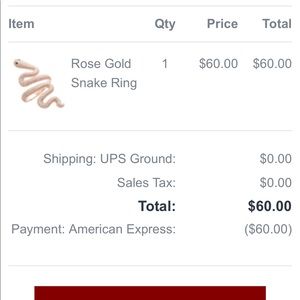 Taylor Swift Taylor Nation Rose Gold Snake Ring